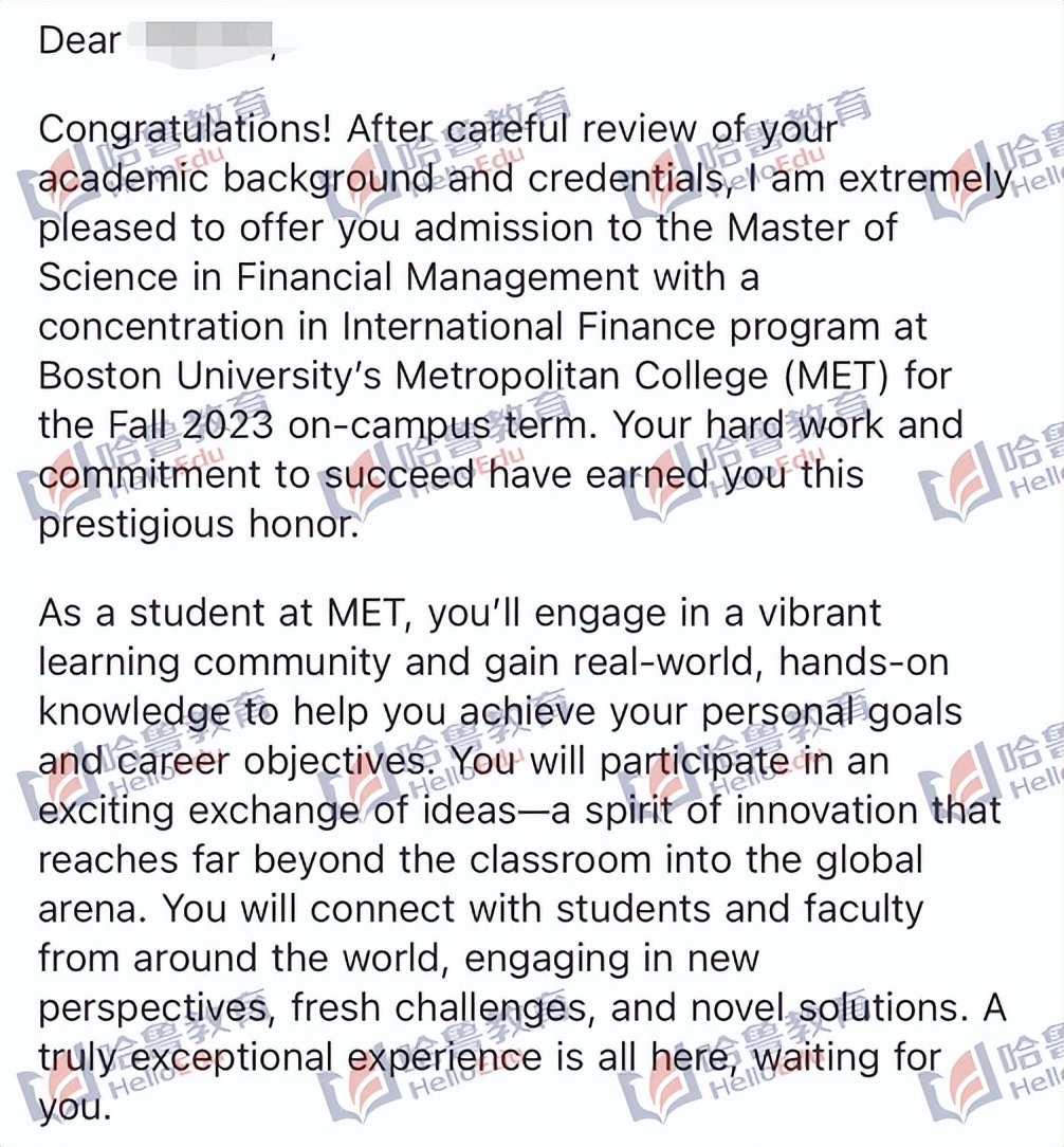 波士顿学院金融硕士录取案例,波士顿大学数学金融硕士