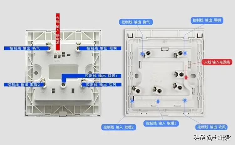 浴霸专用线怎么接线,浴霸专用线怎么预埋线