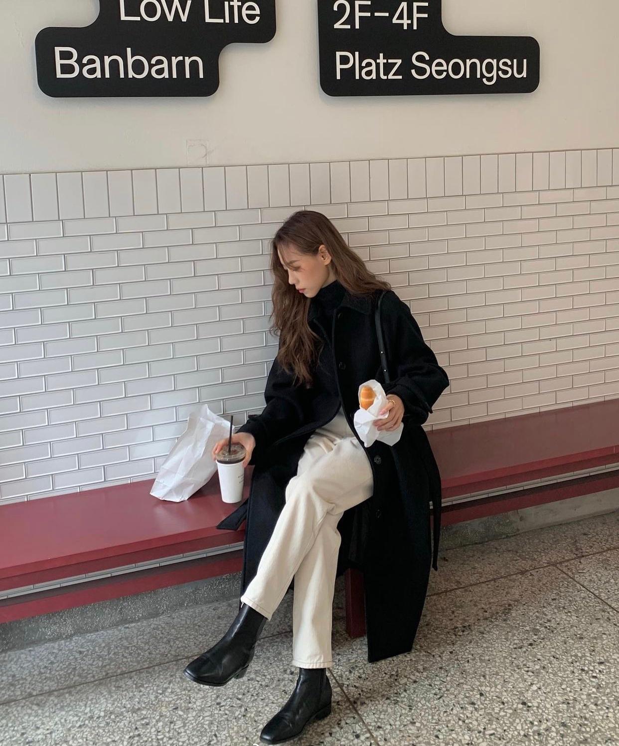 休闲大衣长款的穿搭技巧,简单版型很正的大衣穿搭