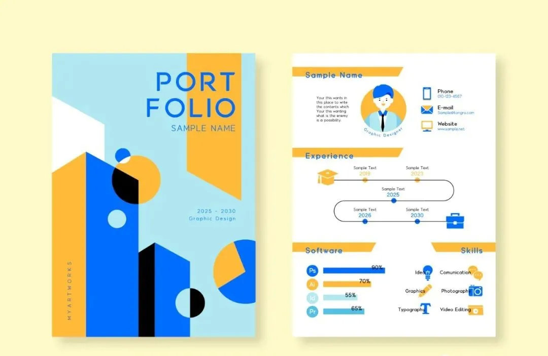 100套设计师简历模板,设计师100个简历模板