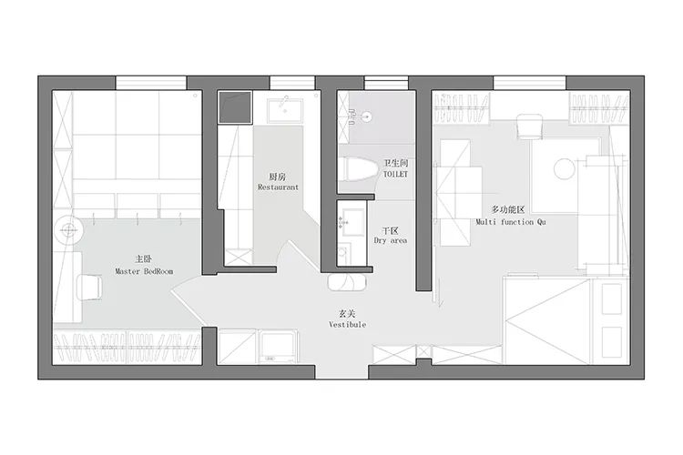 40㎡两室，狂打10处柜子，还住下一家四口人，绝了