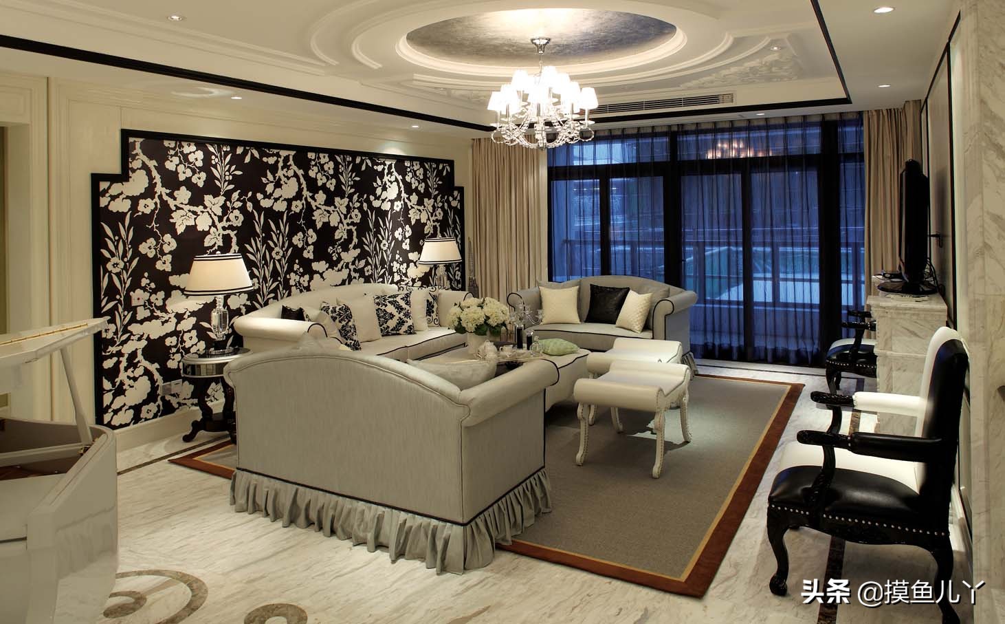 西安鸿基紫韵300平米装修,新古典主义风格的特点