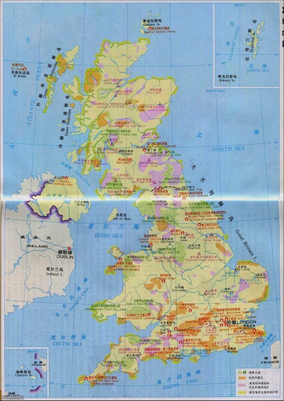 世界旅行地图大全,英国伦敦的旅游景点地图