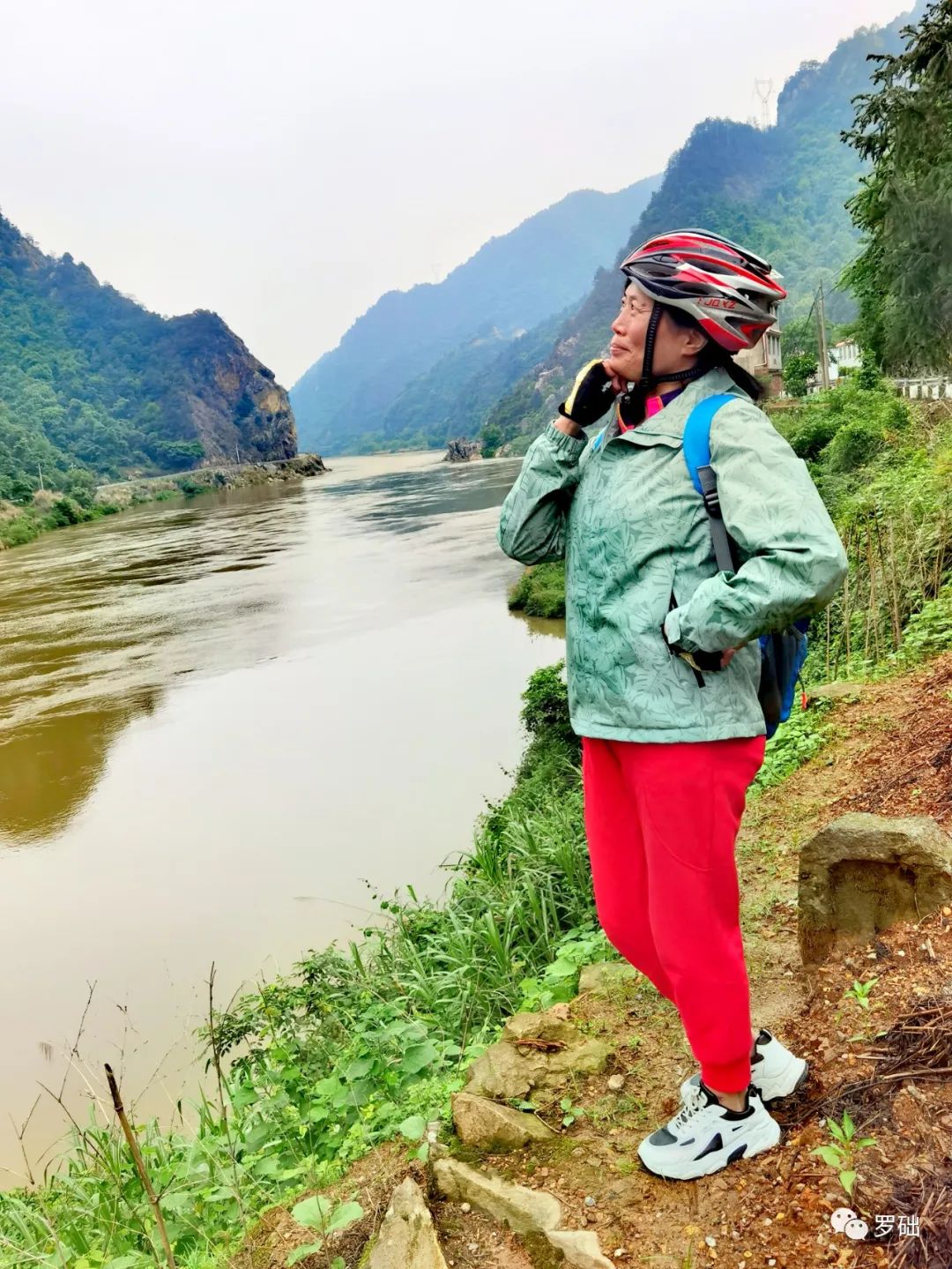 冒雨骑游资江小三峡·板竹山·望云寺观风景