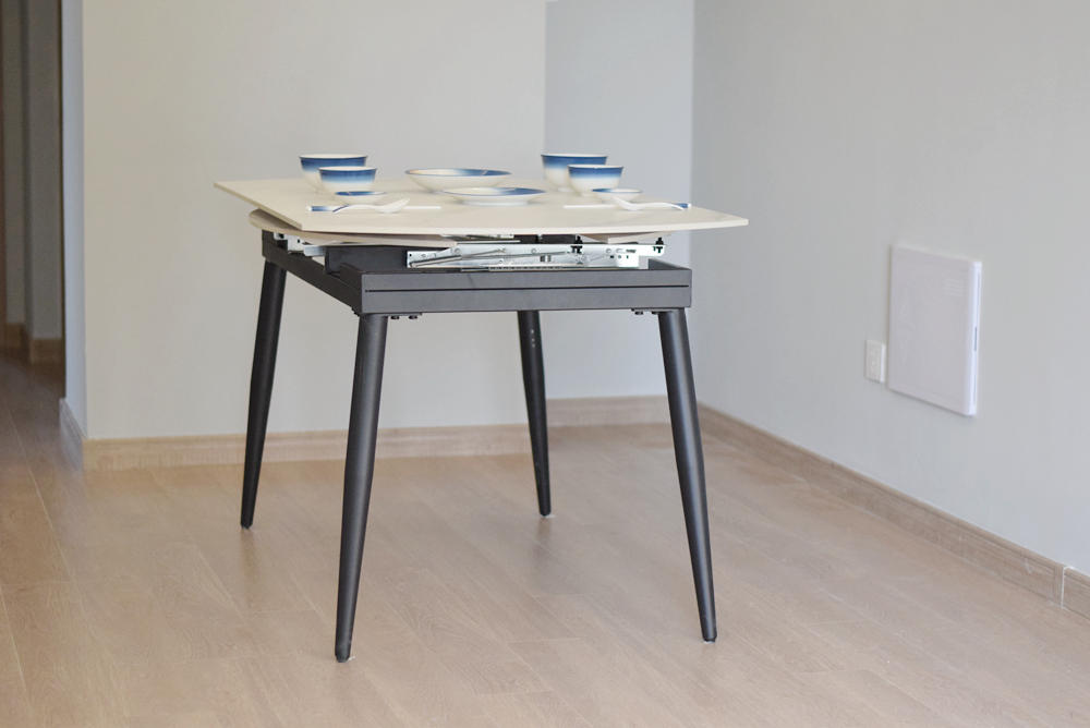 岩板伸缩折叠餐桌介绍,圆形岩板伸缩餐桌品牌推荐