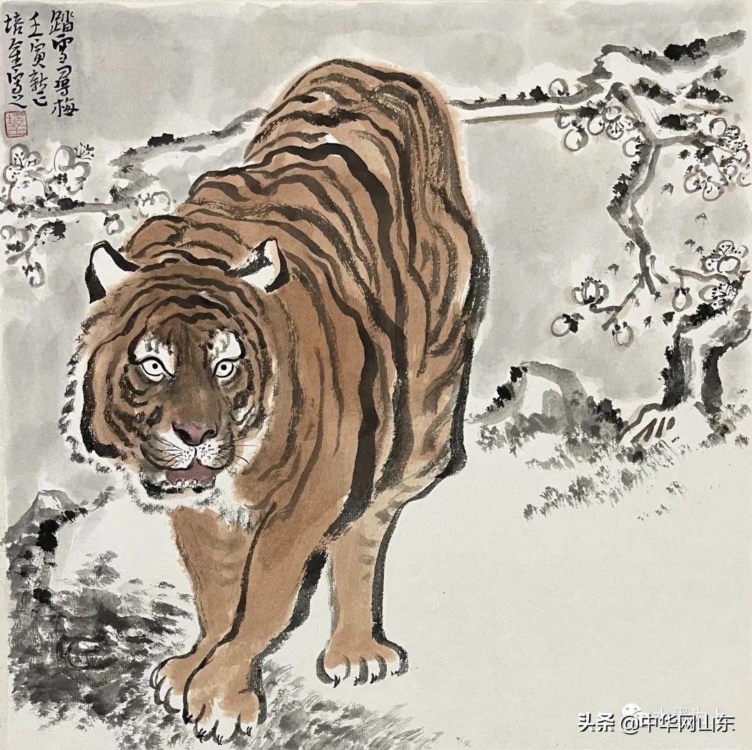 著名画家肖培金推出“虎啸风生——壬寅生肖虎新作展”线上展览