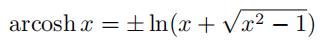 双曲函数和三角函数转换,反三角函数与双曲函数的区别