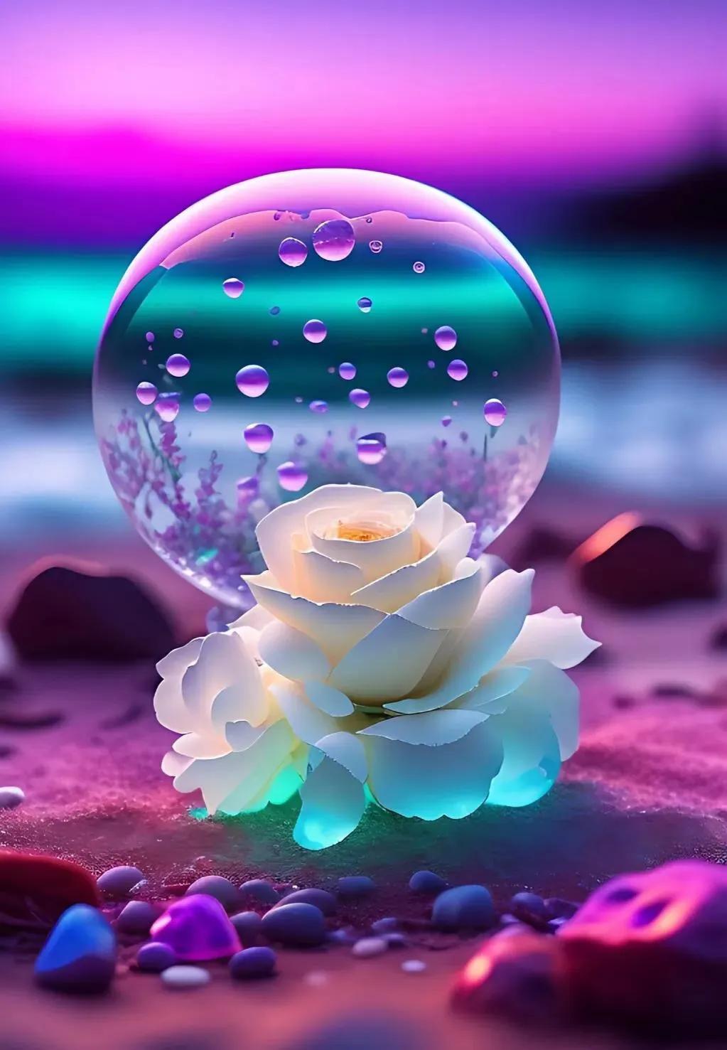 水晶玫瑰花之恋,水晶之恋花朵