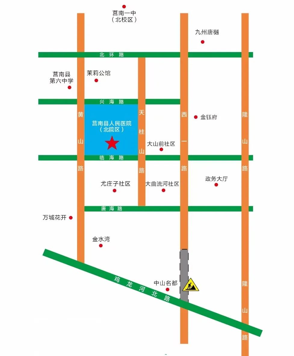 莒南县人民医院北城院区平面图,莒南县人民医院新院区