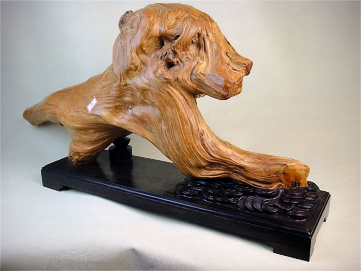 根雕藏獒500万,藏獒根雕
