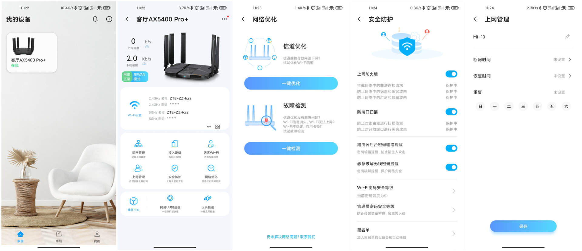 中兴ax5400prolan口千兆口,中兴路由器ax5400pro测试评测