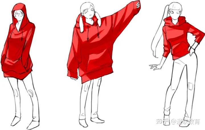 怎么画中性服装,服装怎么画简单又好上色