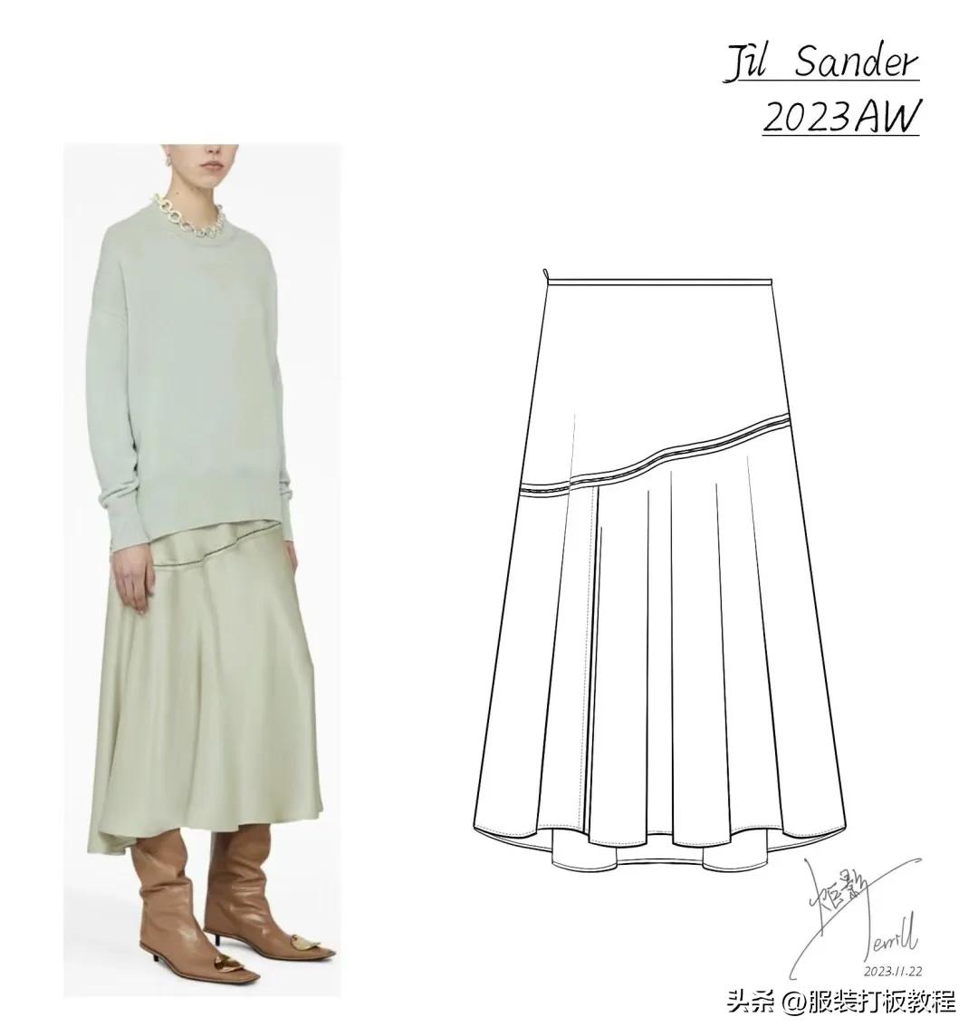 23款女装半身裙子制版教程附纸样图才智服装