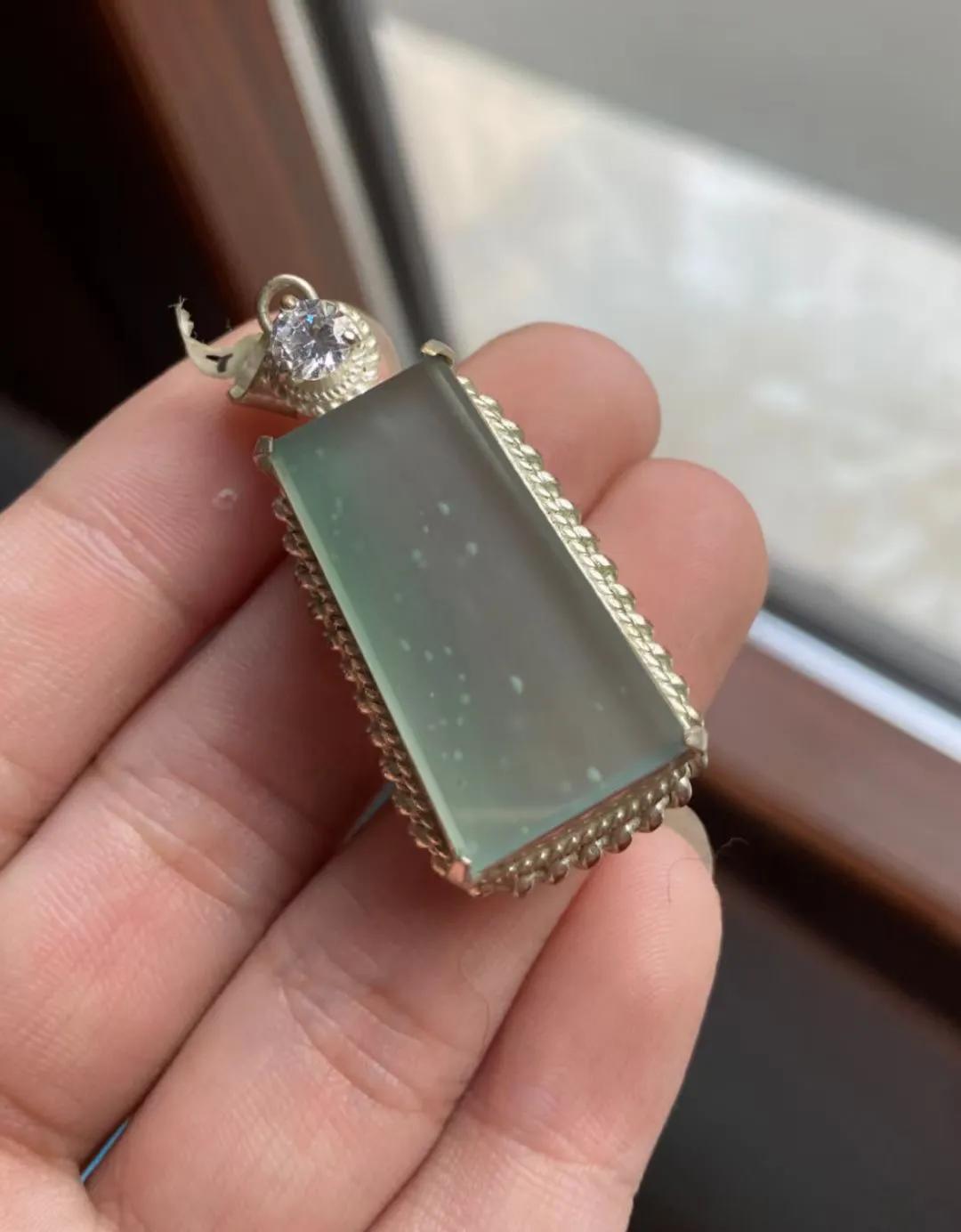 翡翠雪花棉无事牌视频,翡翠蓝水雪花棉无事牌价格