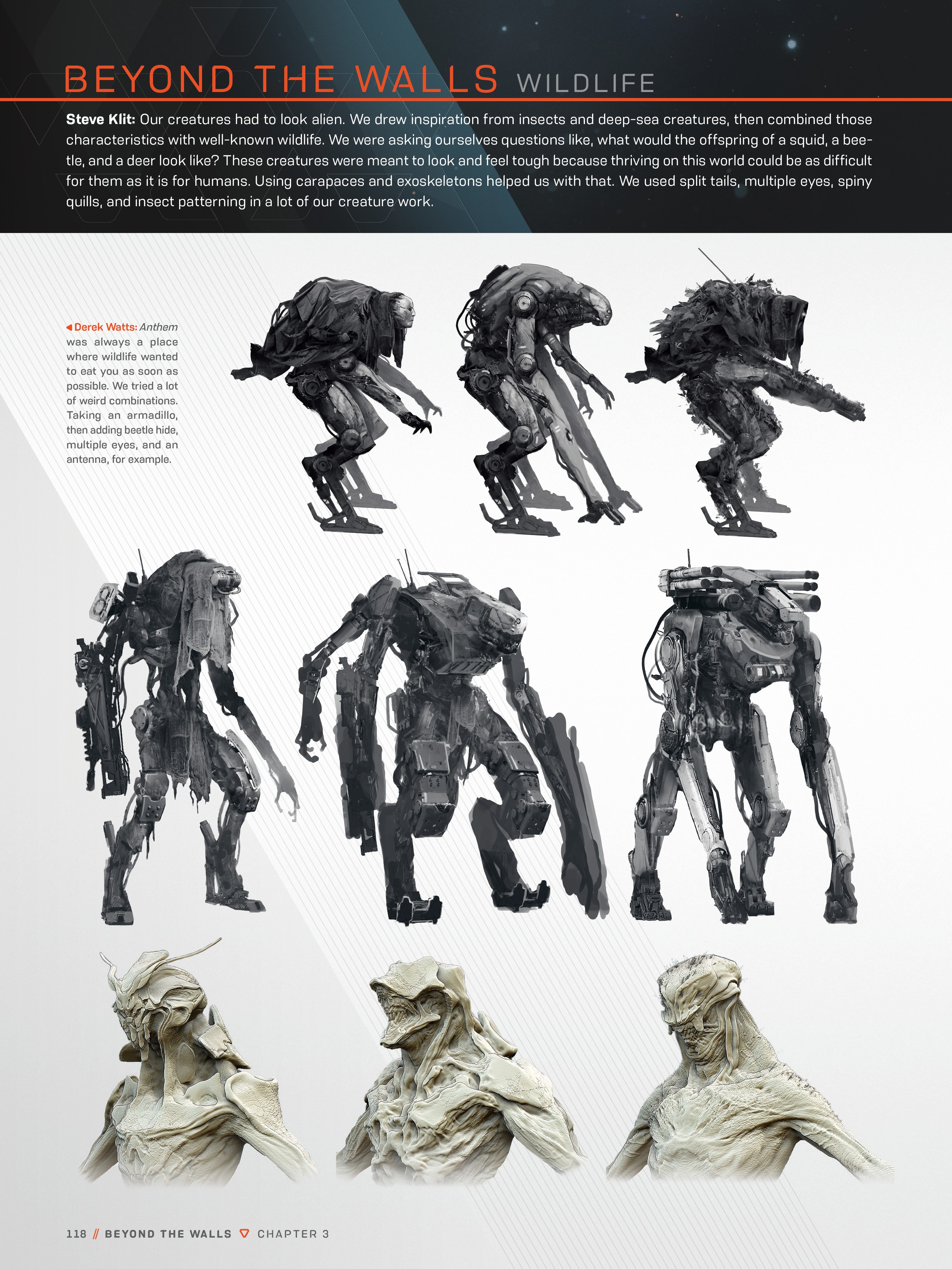 科幻怪与机械战甲的圣歌｜游戏TheArtofAnthem官方艺术设定集