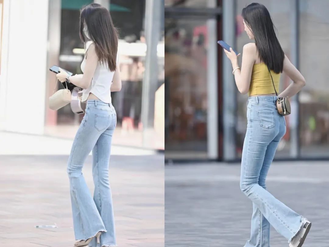 三里屯街拍高级感穿搭气质美女,北京街拍女生穿搭