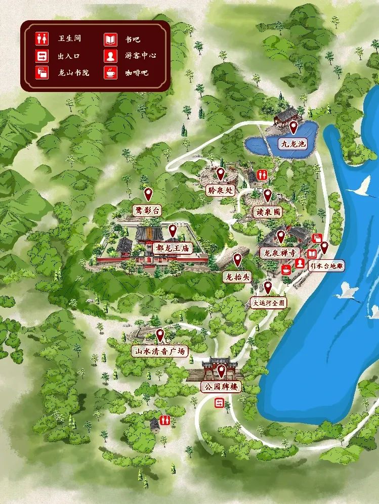 大运河遗址公园游览图,大运河文化遗址实地游