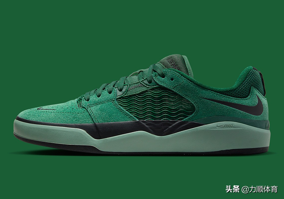 nikesb绿色系列,nike绿色麂皮仿草坪