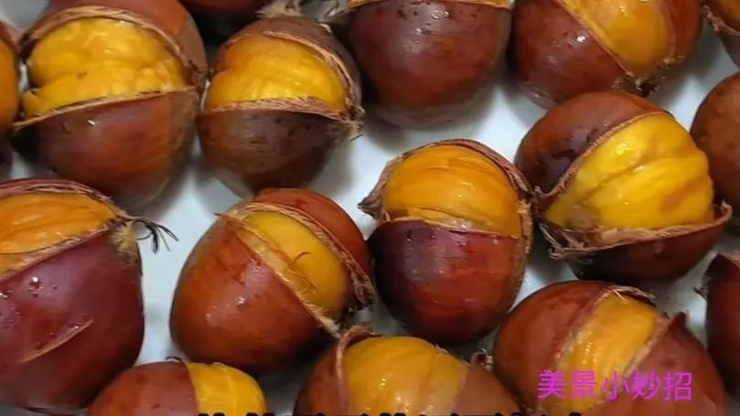 板栗剥了壳怎么才好吃,板栗太硬怎么切一个开口