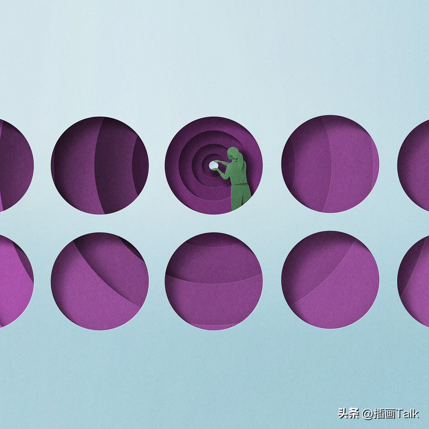 意大利插画师插画作品,意大利插画师插画作品春天