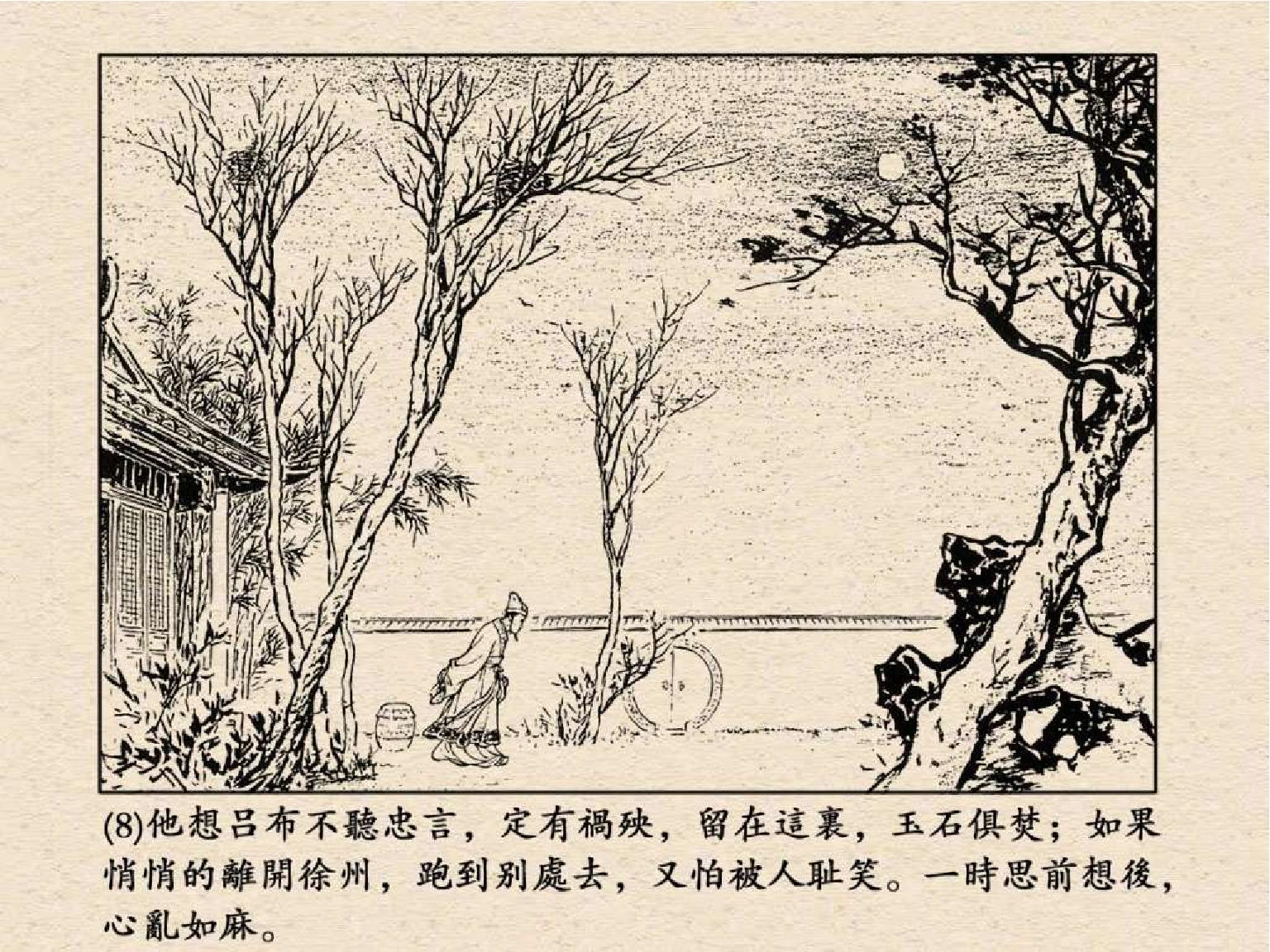 老版三国连环画中的八个吕布,三国演义动画版吕布命丧白门楼