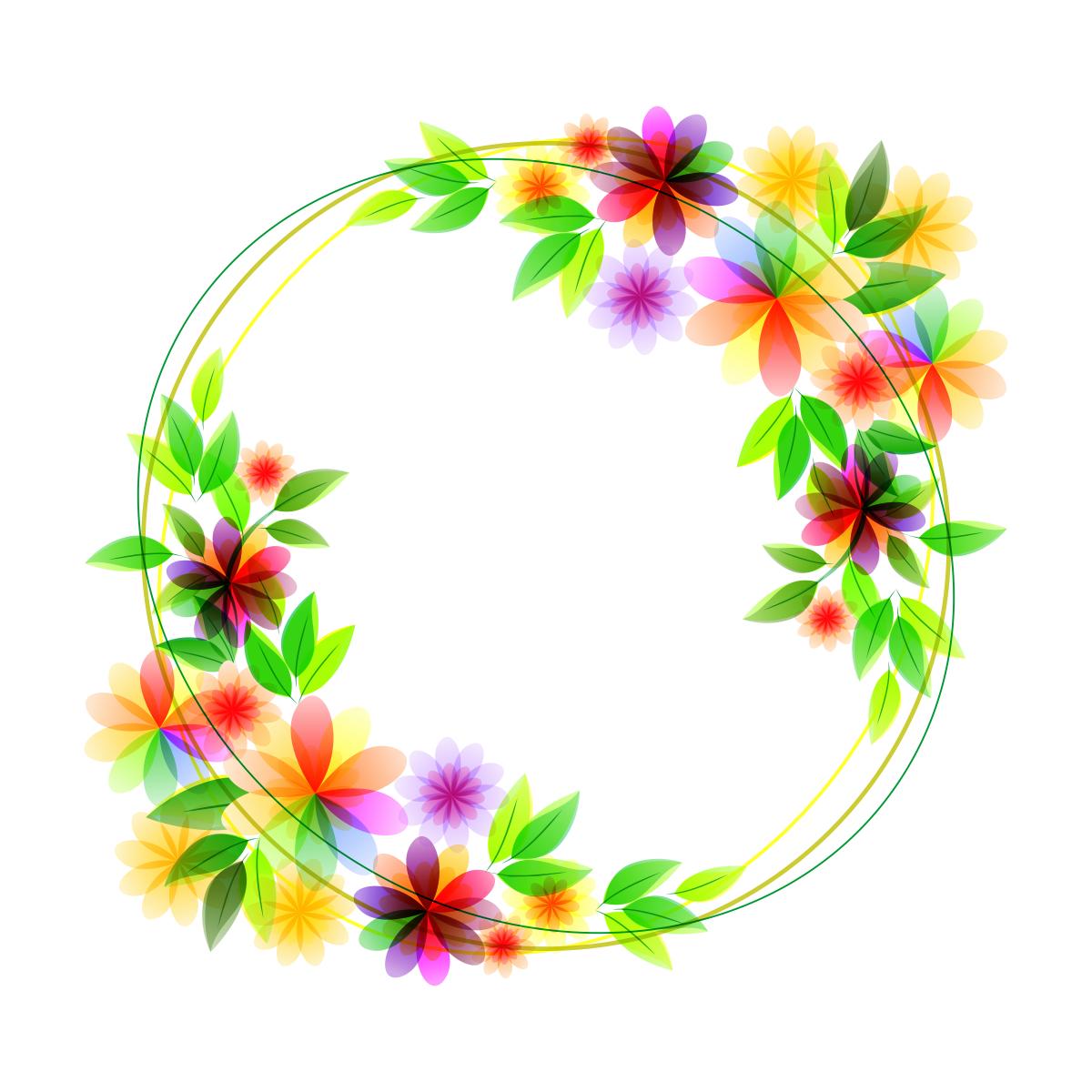 漂亮的彩色边框图片大全,好看的绿叶边框