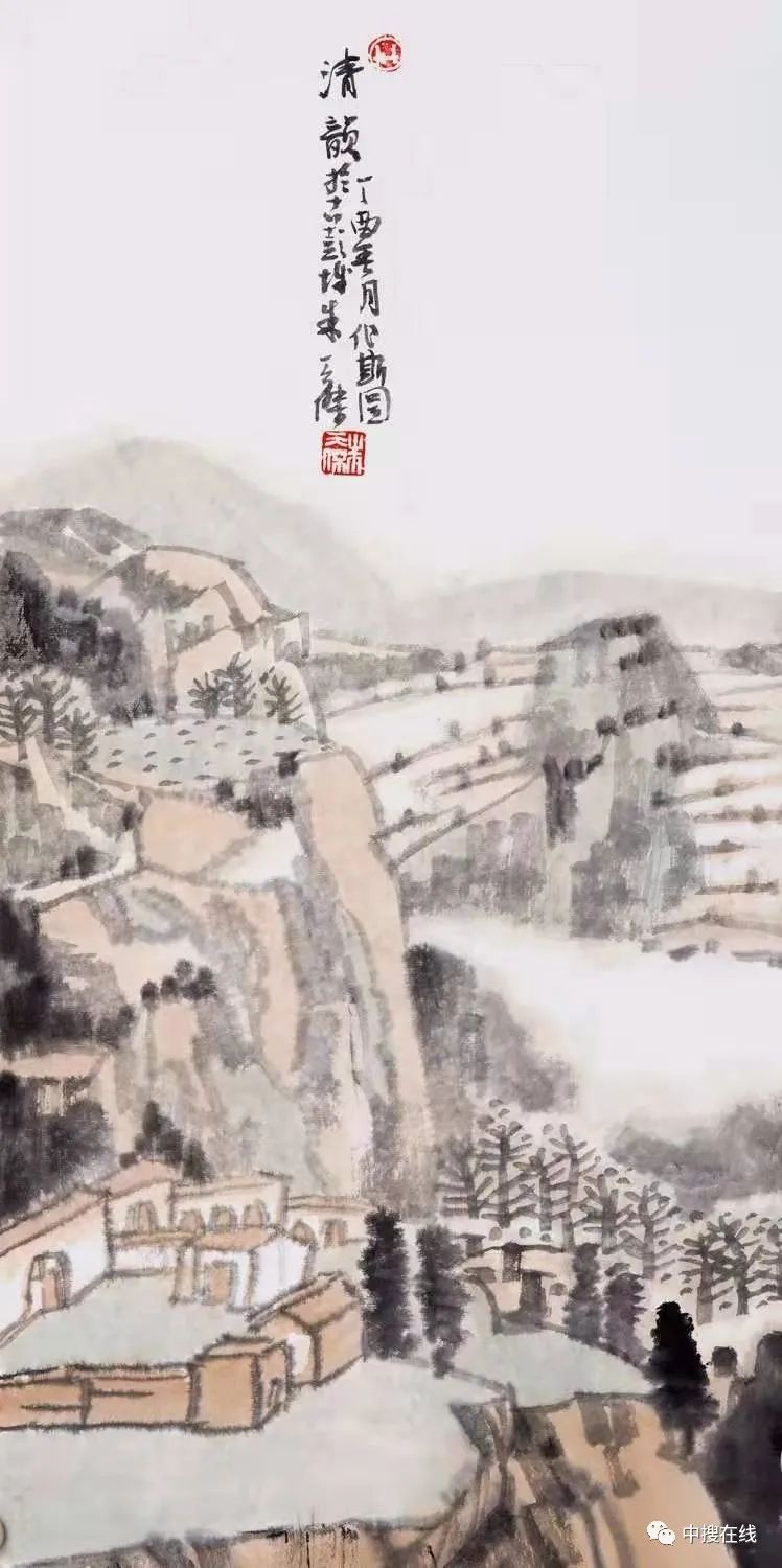 彭城画派：朱天杰先生山水画鉴赏专栏编辑发布：中搜在线