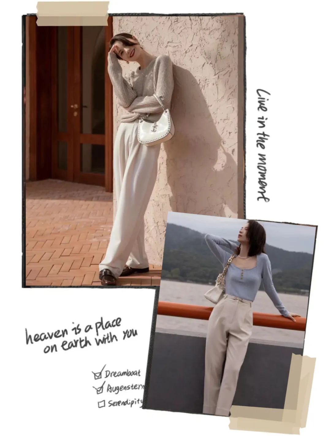 显瘦垂感阔腿慵懒风裤,阔腿裤垂坠感显腿细牛仔裤