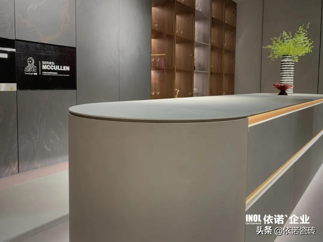 依诺岩板高端设计,依诺岩板莫奈绿