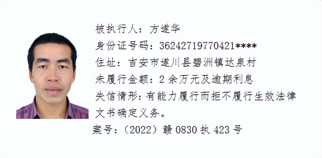 欠了几千元都不还，和他们打交道请小心！吉安这64人被曝光！