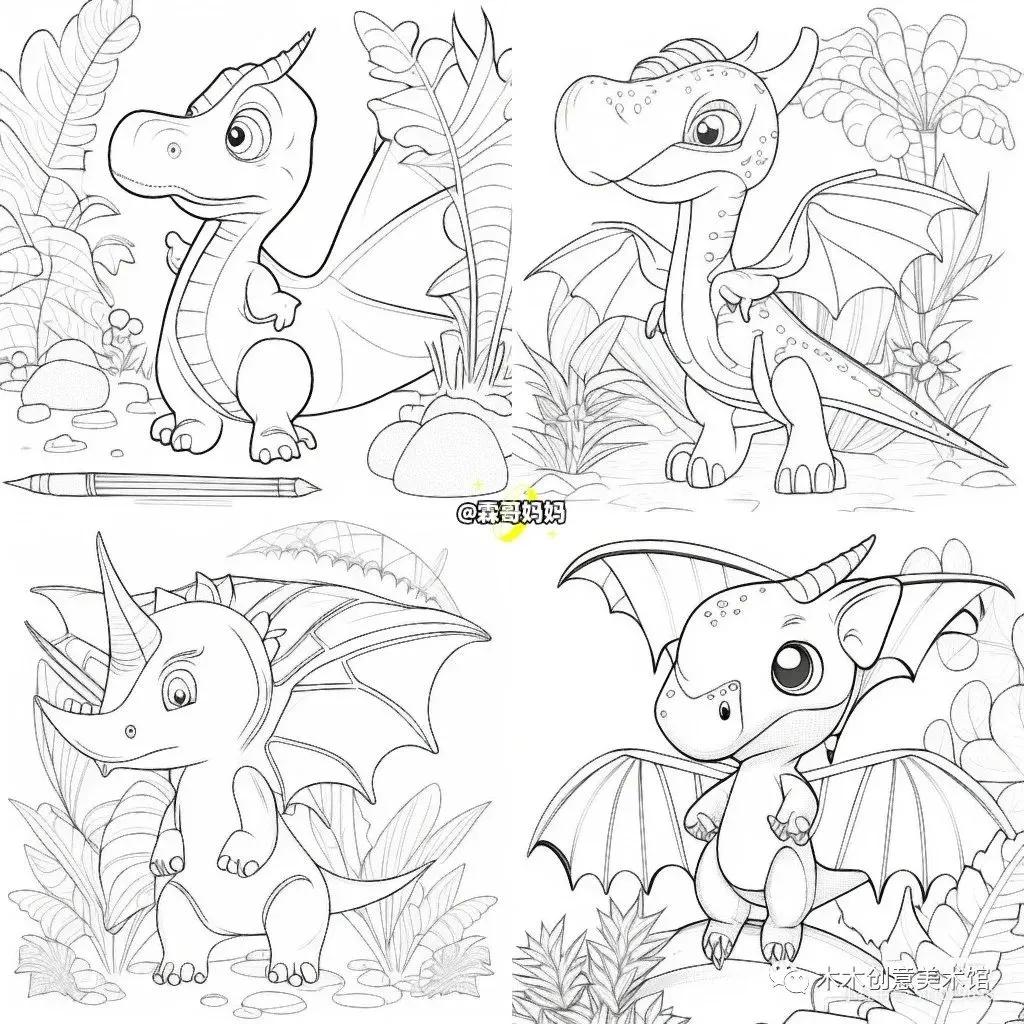 儿童创意绘画教程线条画,儿童创意美术绘画线条画