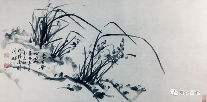 国画工笔画兰花作品欣赏,国画大师霍春阳兰花作品欣赏