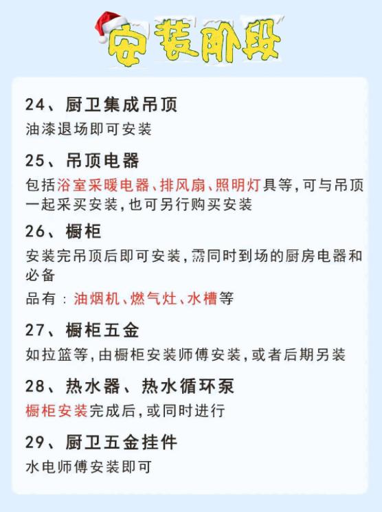 装修基础知识及购买顺序,半包装修主材购买顺序
