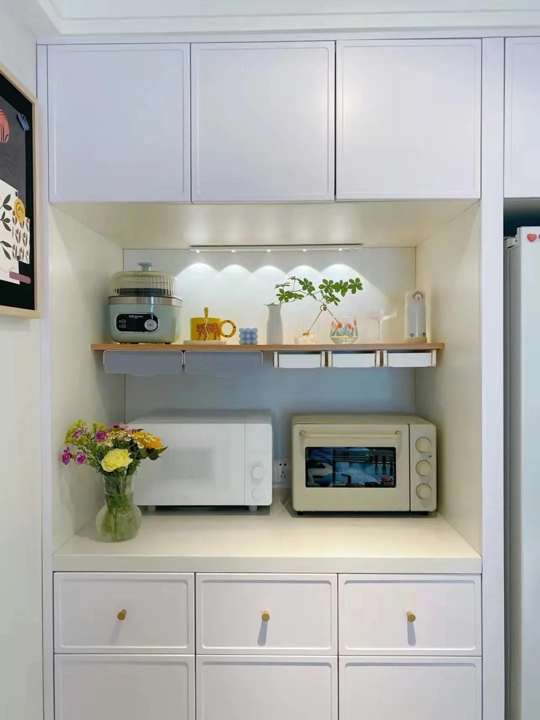 冰箱嵌入餐边柜深度多少才适合,冰箱嵌入餐边柜靠里还是靠外