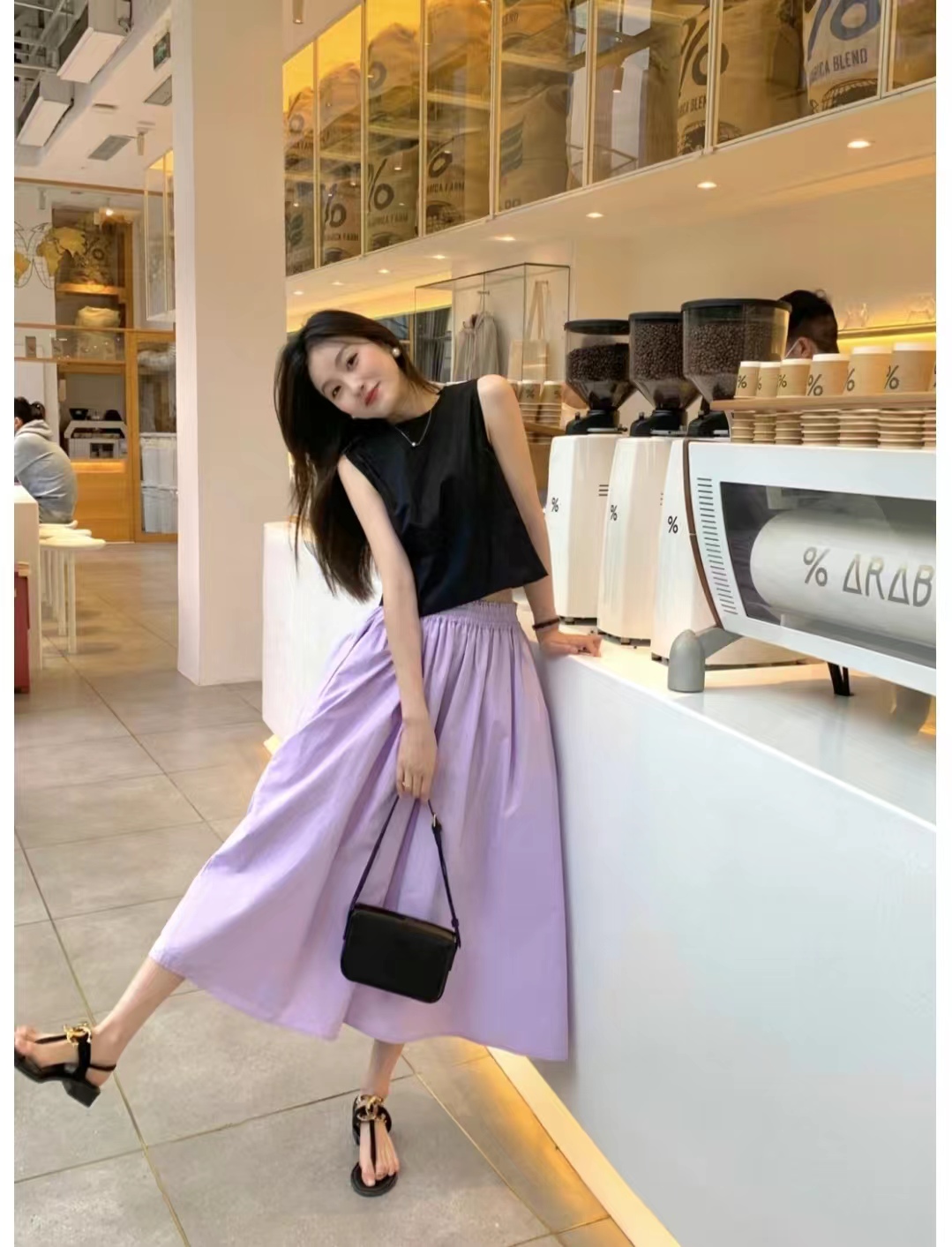 紫色衣服怎么搭配少女更有时尚感,紫色衣服搭配全过程