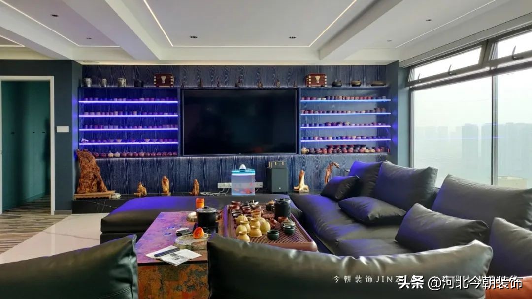 现代轻奢无主灯设计实景小户型,现代风格无主灯设计大宅