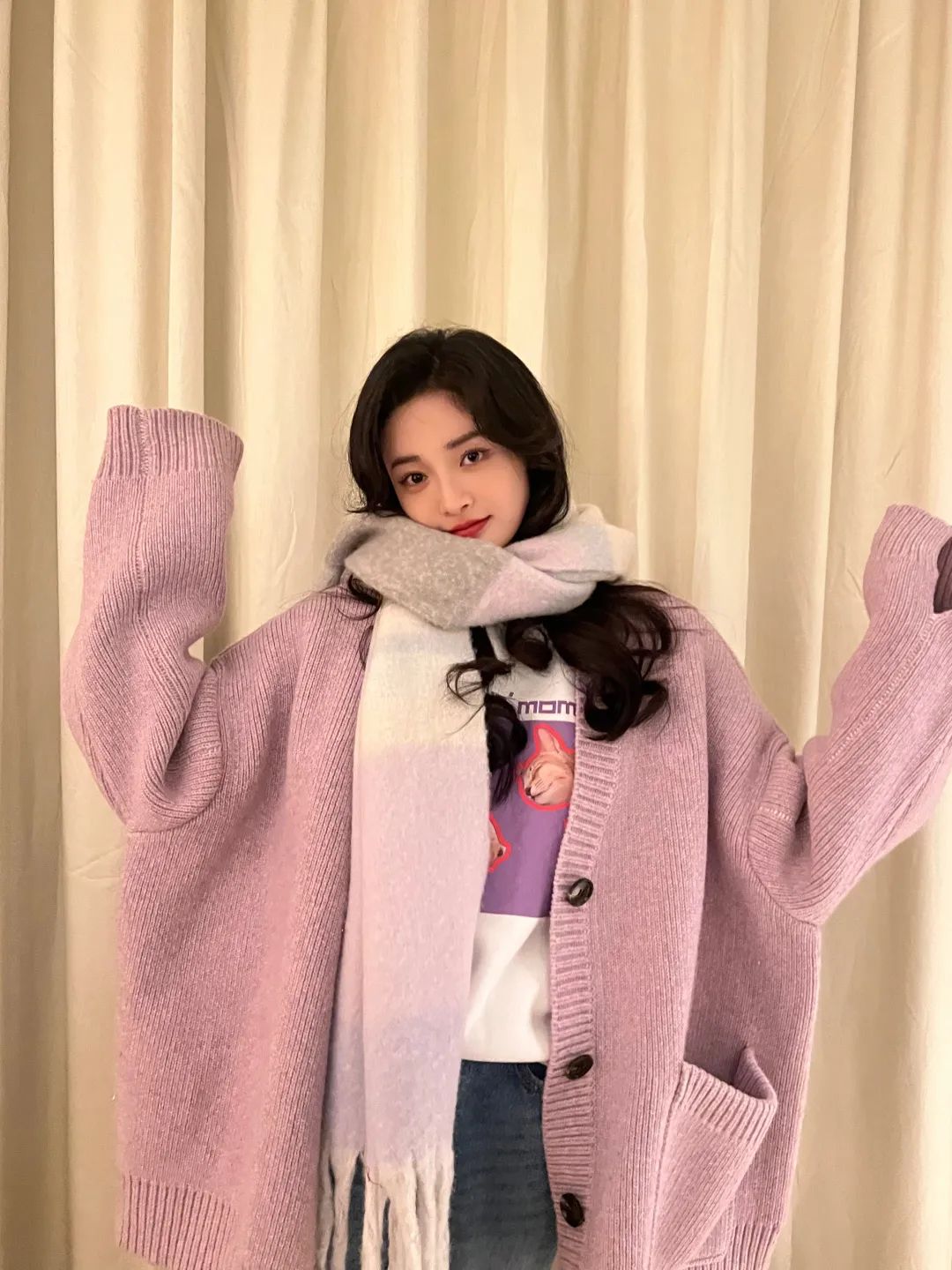 大衣围巾冬天最慵懒时髦的组合,大衣围巾入冬王炸组合