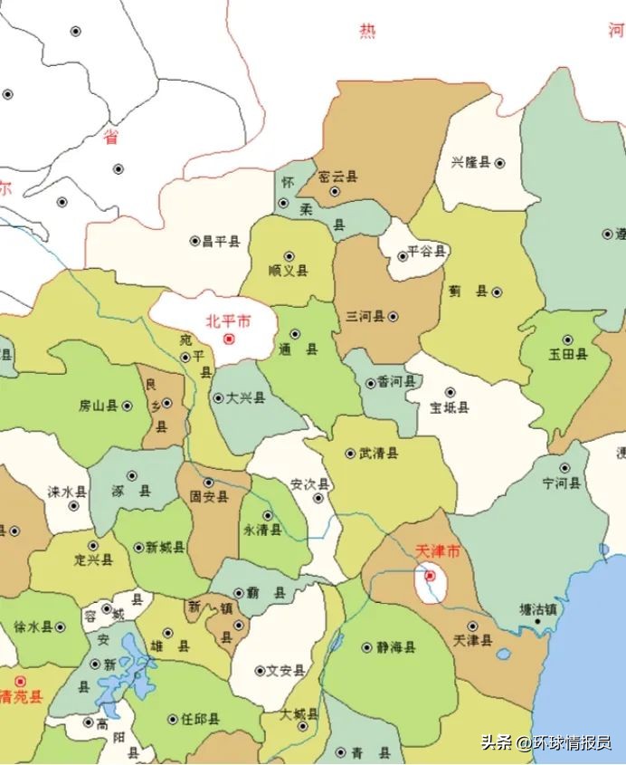 北三县和京津历史关系,北京天津之间为什么隔着北三县