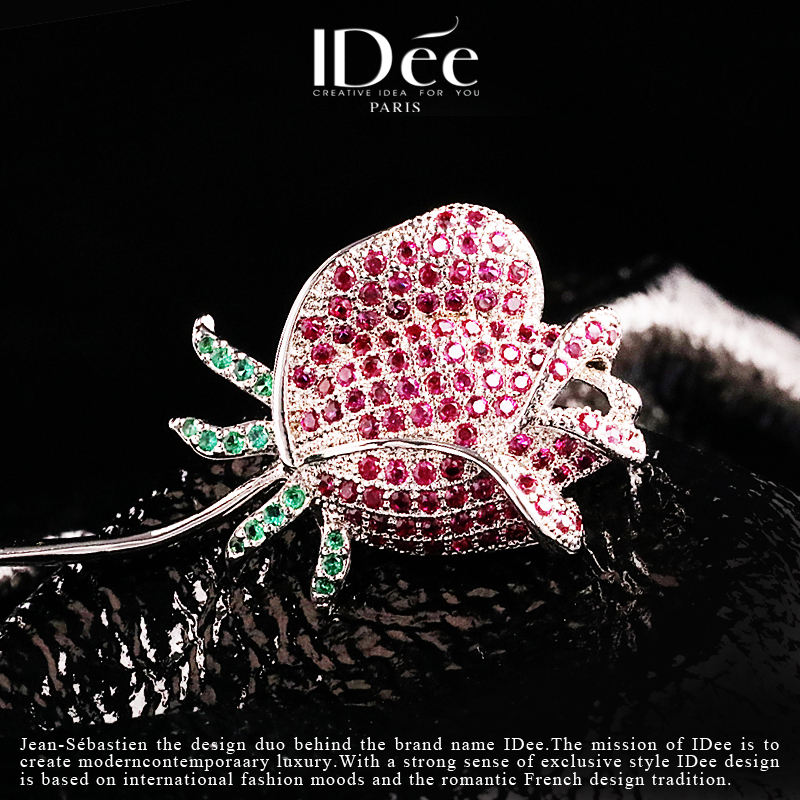 法式浪漫轻奢百搭花朵项链,法式小众玫瑰花项链