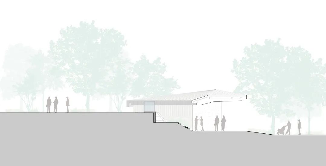 前海君子轩一个四面环绿，拥抱自然的小型公共活动中心