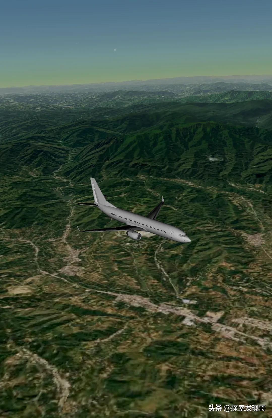 刚刚，8月23日7点55分，一架济南飞往西安航班到达陕西商洛上空