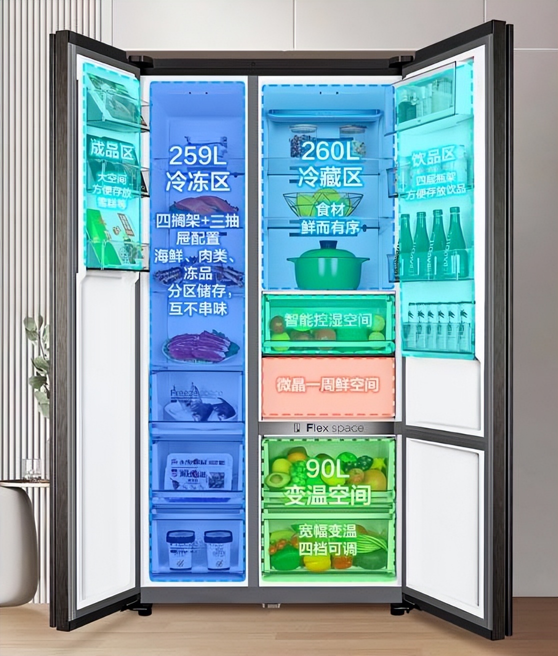 冰箱哪个牌子的冷冻空间大又好,推荐几种冷冻大于冷藏的冰箱