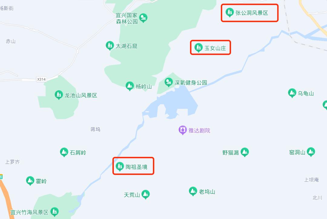 宜兴旅游陶祖圣境,宜兴玉女潭游览图