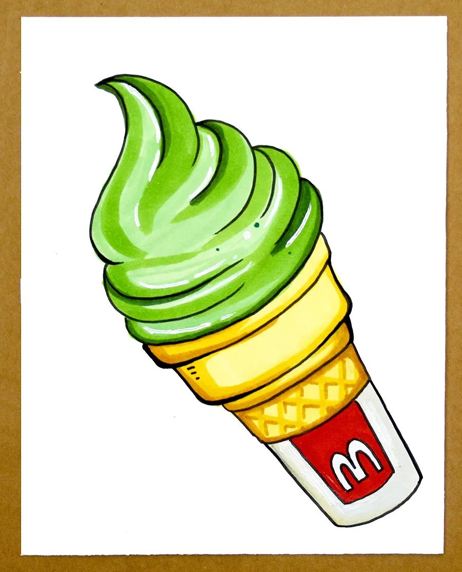 怎样画可爱的汉堡套餐,儿童画美味的披萨