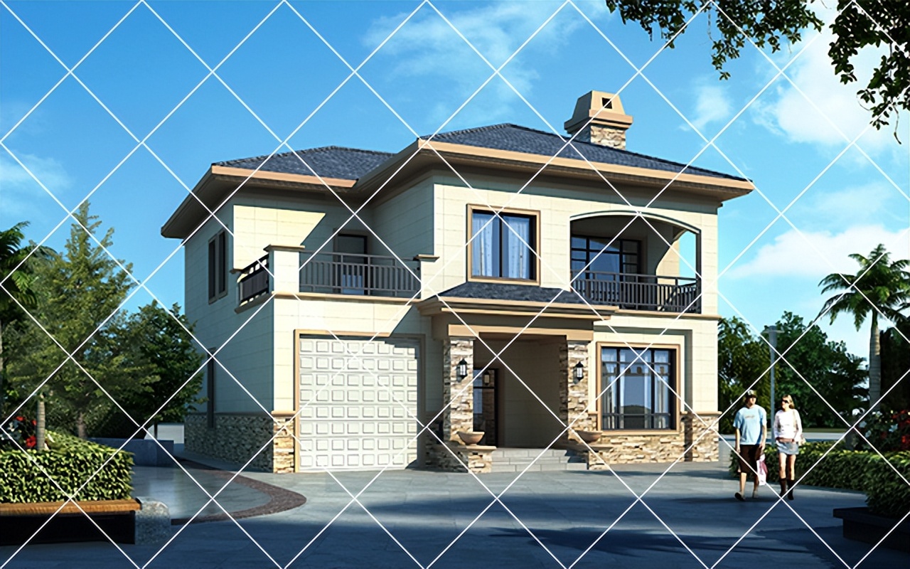 农村自建别墅带柴火灶设计,农村带堂屋柴火灶三层别墅实拍图