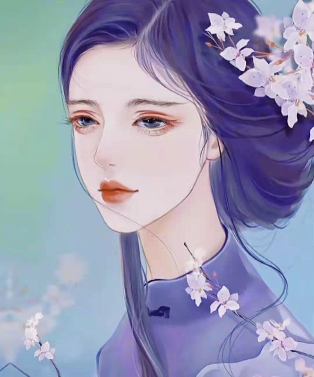 女生头像霸气超拽高冷妖娆御姐,女生头像高冷霸气御姐动漫紫色