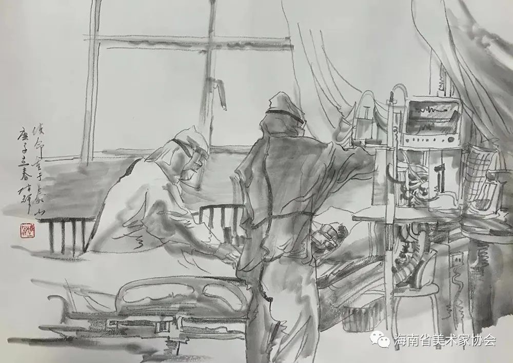 展览在线‖海南省美术家协会“艺”起抗疫网络美术展（五）