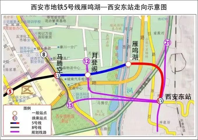 西安东站地铁5号线通车时间,西安地铁5号线剩余三站开工