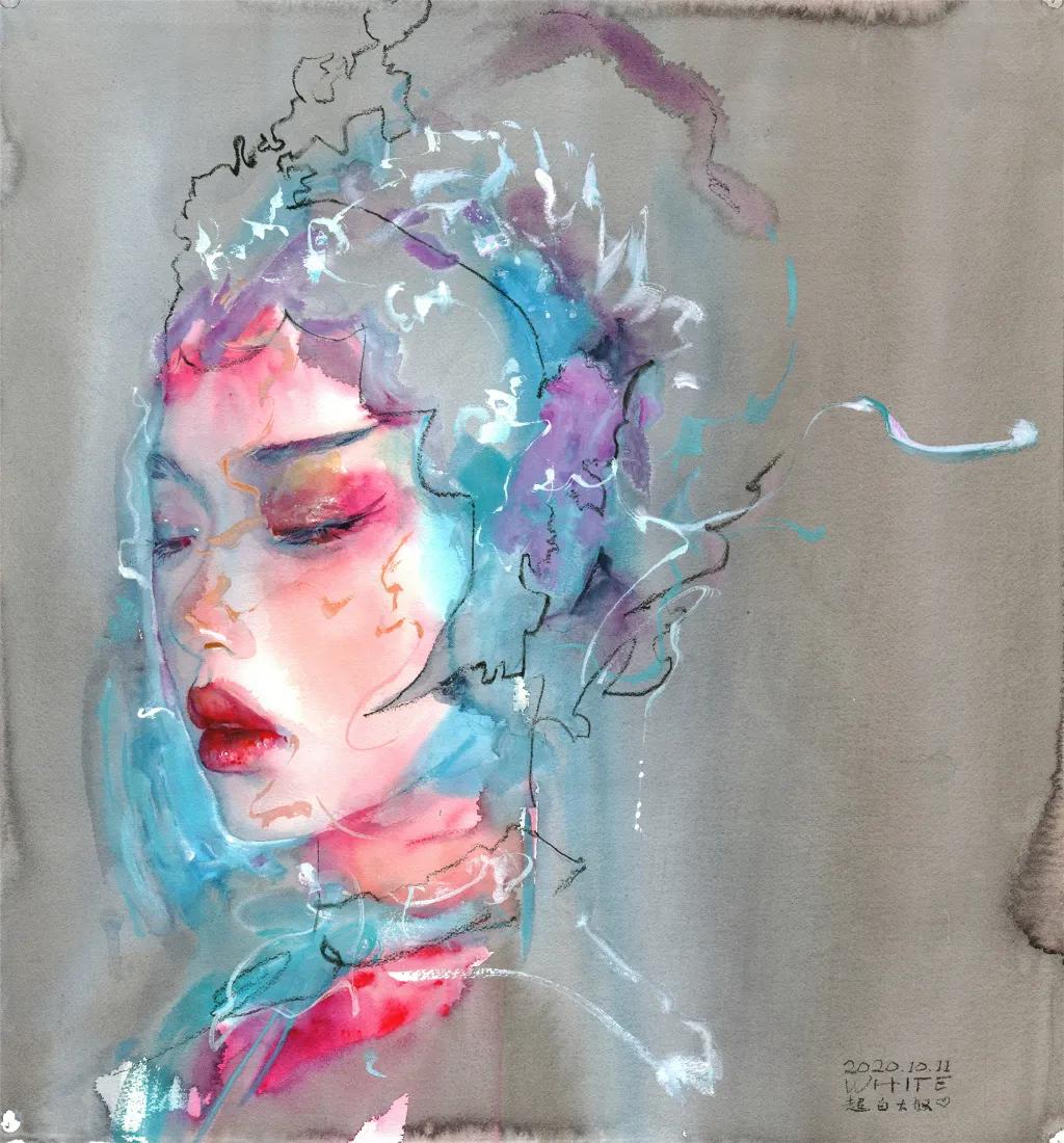 他是抖音水彩第一人，画面充满水墨意境，质感优秀！150万人盛赞