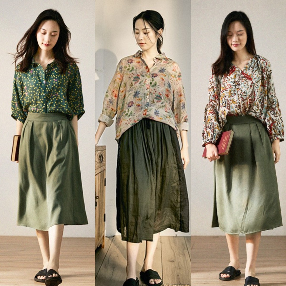 40岁女人不差钱，推荐试试这4条“半身裙”，舒适显瘦还洋气